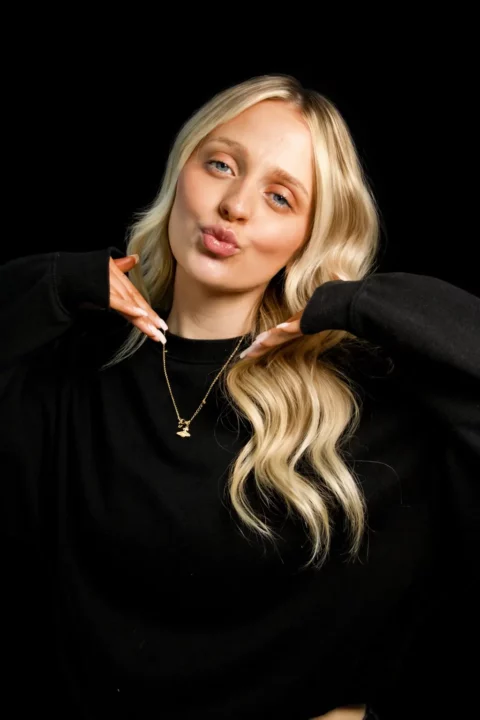 Here's a picture of Sophie one of our lovely Stylist is at our Aylesbury Salon